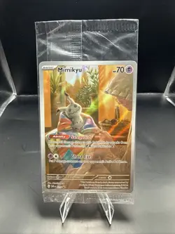 Pokemon TCG Mimikyu 075 Sv: Scarlet & Violet Black Star Promo Card Holo Sealed - Image 1