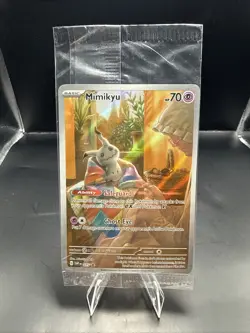 Pokemon TCG Mimikyu 075 Sv: Scarlet & Violet Black Star Promo Card Holo Sealed - Image 2