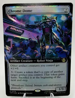 Chrome Dome (Extended Art) Teenage Mutant Ninja Turtles Foil 0276 MTG - Image 1