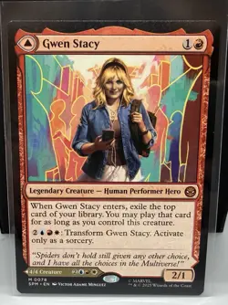 1 x Gwen Stacy / Ghost-Spider Marvel's Spider-Man - NM- MTG - Image 1