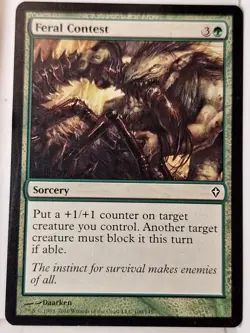 Feral Contest - Worldwake - Magic the Gathering MTG Nice! - Image 1