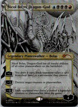 Nicol Bolas, Dragon-God (Borderless) Secret Lair Drop Series NM Foil - Image 1