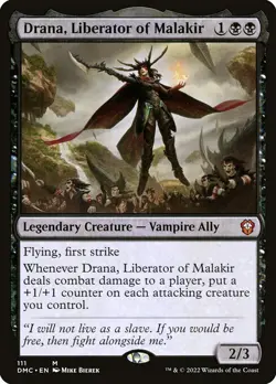1x Drana, Liberator of Malakir NM Eng MTG - Dominaria United Commander - Image 1