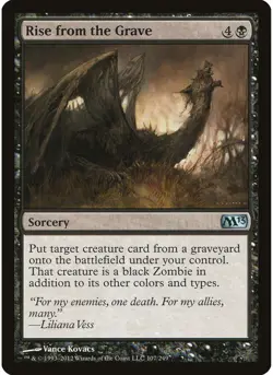 Rise from the Grave (Foil) 107 MTG NM - Magic 2013 (M13) - Image 1