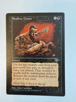 Magic: The Gathering - MTG - Shallow Grave - Mirage - Rare - English - NM - Image 1