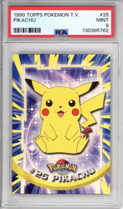 PSA 9 1999 Pikachu Pokemon Topps T.V. #25 Regular - Image 1