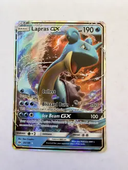 Lapras GX 35/149 - Sun & Moon Base Set - Pokemon Card NM - Image 1