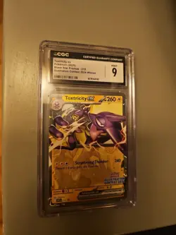 Toxtricity Ex Pokemon SVP 215 Black Star Promo CGC 9 Gem Mint 2024 Illustration - Image 1