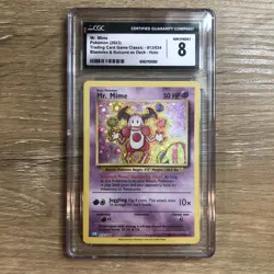 CGC 8 - Mr. Mime #13/34 Pokemon TCG Classic: Blastoise Deck (CLB) - Image 1