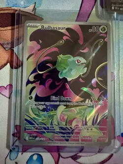 Pokemon TCG Bulbasaur Card 133/132 Mega Evolution Holo IR New Mint Condition - Image 1