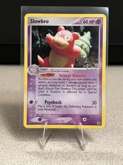 Pokemon TCG Slowbro 14/112 FireRed & LeafGreen Holo Rare NEAR MINT - Image 1