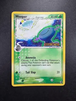 2006 Pokemon Wooper Delta Species 71/101 Dragon Frontiers Reverse Holo STAMPED - Image 1