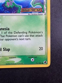 2006 Pokemon Wooper Delta Species 71/101 Dragon Frontiers Reverse Holo STAMPED - Image 5