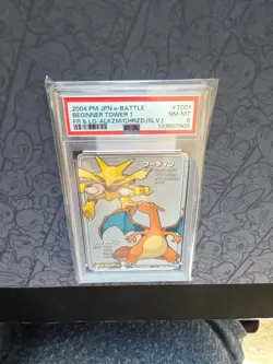 Pokemon: Beginner Tower 1 FR & LG Alakazam / Charizard Silver 2004 Rare - PSA 8 - Image 4