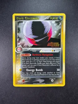 2004 Pokemon Dark Electrode 4/109 Team Rocket Returns Holo STAMPED - Image 1