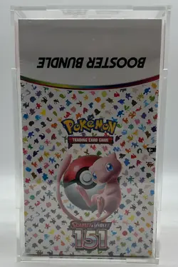 Pokemon TCG Scarlet & Violet 151 Mew EN Booster Bundle Display w/Acrylic - Image 1