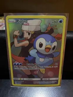 Pokemon Piplup Cosmic Eclipse Full Art Secret Rare Basic Card 239/236 - Image 5