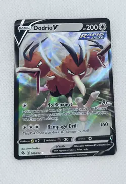 Pokemon TCG Dodrio V Fusion Strike 201/264 Holo Ultra Rare-NM - Image 1