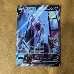Mewtwo V Pokemon GO 072/078 Ultra Rare Full Art NM Pokemon Card - Image 1