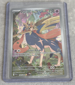 Pokemon Zacian 100/094 Illustration Rare Holo NM Phantasmal Flames - Image 1