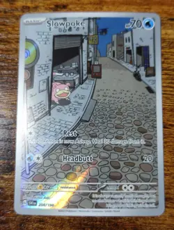 Slowpoke 204/198 Illustration Rare Scarlet & Violet SV01 Pokemon Card NM - Image 1