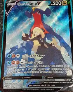 Pokemon TCG Garchomp V TG23/TG30 Astral Radiance Ultra Rare Full Art Holo 200 HP - Image 1