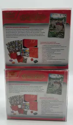Lot of (2) Pokemon Center Scarlet & Violet Elite Trainer Boxes SEALED (RED) - Image 2