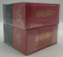 Lot of (2) Pokemon Center Scarlet & Violet Elite Trainer Boxes SEALED (RED) - Image 3