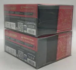 Lot of (2) Pokemon Center Scarlet & Violet Elite Trainer Boxes SEALED (RED) - Image 4