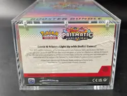 Pokemon SV8.5 Prismatic Evolutions Sealed Booster Bundle Display W/Acrylic Case - Image 3