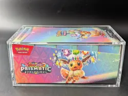 Pokemon SV8.5 Prismatic Evolutions Sealed Booster Bundle Display W/Acrylic Case - Image 4