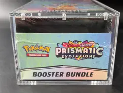 Pokemon SV8.5 Prismatic Evolutions Sealed Booster Bundle Display W/Acrylic Case - Image 5