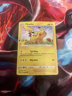 Pikachu (General Mills Promo) Holo Pokemon Sword & Shield Black Star #SWSH039 - Image 1