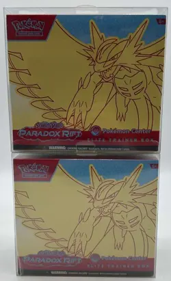 Lot of (2) Pokemon Center Paradox Rift Elite Trainer Boxes SEALED (Roaring Moon) - Image 1