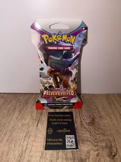 Pokemon TCG Paldea Evolved Sleeved Booster Pack Scarlet & Violet Ting-Lu - Image 1