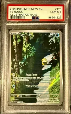 Pokemon 2023 151 Pysduck Illustration Rare 175 PSA 10 - Image 1