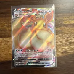 Eevee VMAX SWSH087 Promo Full Art Holo Sword & Shield Pokemon TCG NM - Image 1