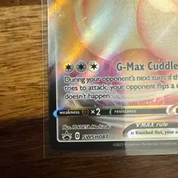 Eevee VMAX SWSH087 Promo Full Art Holo Sword & Shield Pokemon TCG NM - Image 5