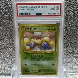 Pokemon PSA 10 Jumpluff Japanese Neo 3 Holo Rare - Image 1