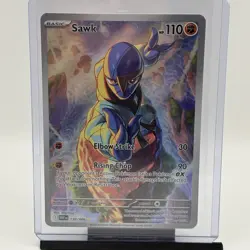 Sawk 130/086 Pokemon White Flare Illustration Rare NM - Image 1