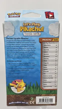 Pokemon Let’s Play Pikachu Theme Deck Factory Sealed Box - Image 3