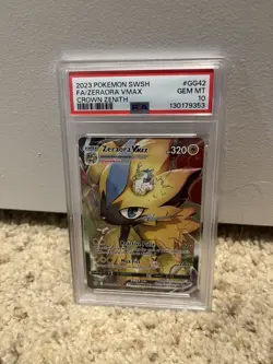 PSA 10 2023 Pokemon SWSH Crown Zenith Zeraora VM Galarian Gallery #GG42/GG70 - Image 1
