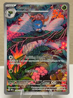 Gloom 198/197 SV03: Obsidian Flames Holo Illustration Rare Full Art Pokemon - Image 1