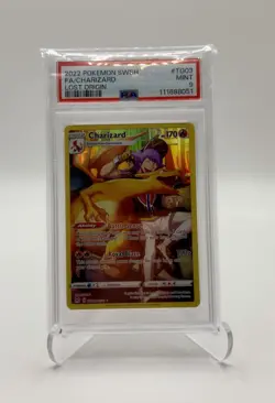 2022 POKEMON SWORD & SHIELD LOST ORIGINFULL ART/CHARIZARD TG03 PSA 9 - Image 3