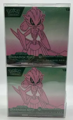 Lot of (2) Pokemon Center Paradox Rift Elite Trainer Boxes SEALED (Iron Valiant) - Image 1