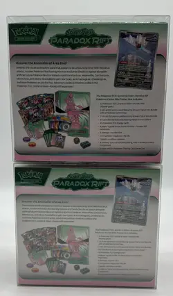 Lot of (2) Pokemon Center Paradox Rift Elite Trainer Boxes SEALED (Iron Valiant) - Image 2