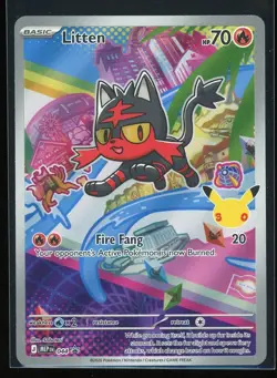 Litten 2026 Pokemon Mega Evolution Promo #044 Black Star Promo Holo - Image 1