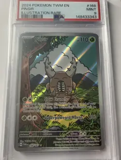 2024 Pokemon Pinsir IR Twilight Masquerade 168/167 PSA 9 MINT - Image 1