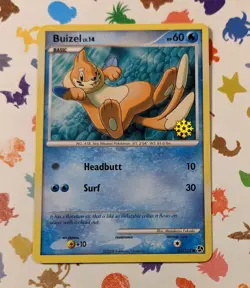 Pokemon TCG Buizel 61/106 Countdown Calendar Promo Snowflake Stamp English 2008 - Image 1