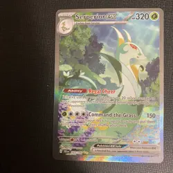 Pokemon TCG Serperior EX 164/086 Scarlet & Violet Black Bolt - Image 1